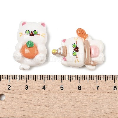 Кабошоны из смолы с кошачьей тематикой CRES-E003-04-1