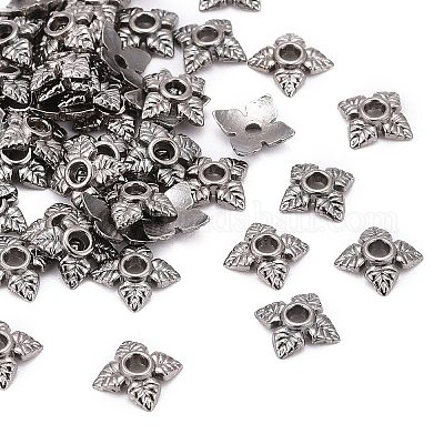 Тибетском стиле сплав шарик крышки TIBEB-Q018-B-FF-1