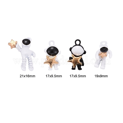 40шт 4 стиля выпечки окрашенные подвески из сплава PALLOY-LS0001-03G-1