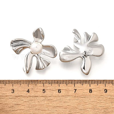 Серьги-гвоздики из нержавеющей стали 304 EJEW-C133-03P-1