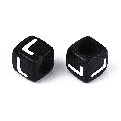 Начальные акриловые бусины с горизонтальной дырочкой OACR-ZX006-35L-1