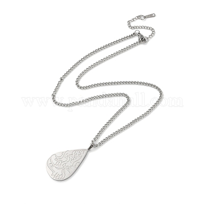 Не тускнеющие подвески из нержавеющей стали 304 NJEW-C017-01P-1