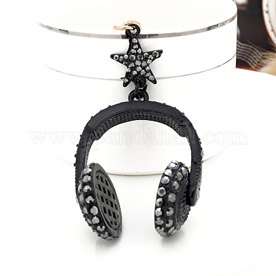 Porte-clés en alliage strass&nbsp;PW-WGAC50D-04-1