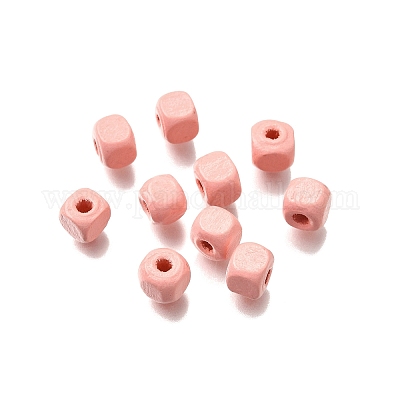 Спрей окрашены деревянные бусины WOOD-P021-01A-25-1