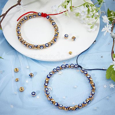 Wholesale SUNNYCLUE 1 Box 240Pcs 6 String Evil Eye Bracelets