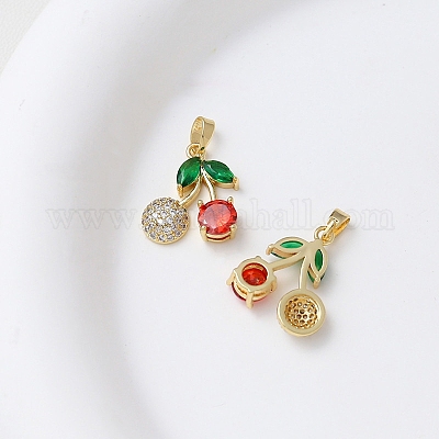 Латунные микро проложить кубического циркония подвески PW-WG02DBD-01-1