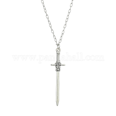 Готические ожерелья из нержавеющей стали 304 с цепочкой из троса NJEW-JN04983-01-1