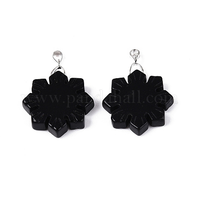 Природные подвески обсидиана G-T144-12K-1