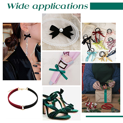 Двухсторонняя бархатная лента SRIB-WH0011-058B-1