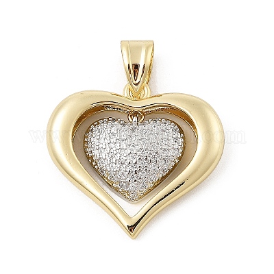 Латунные микро проложить кубического циркония подвески KK-U047-23G-02-1