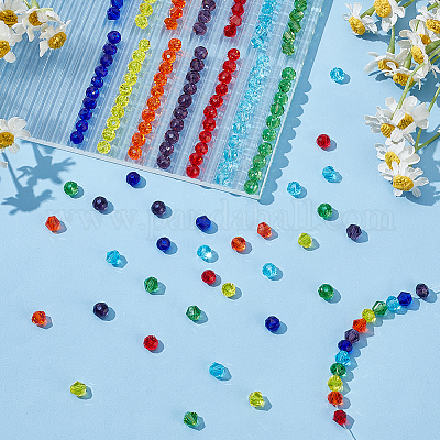 14 нити 14 стиля имитируют австрийские хрустальные биконические стеклянные бусины нити GLAA-WR0001-01-1