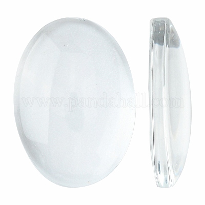 Wholesale Transparent Oval Glass Cabochons 