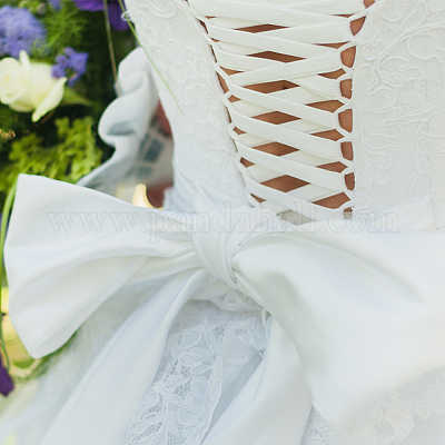 Атласная лента&nbsp;SRIB-WH0007-10A-1