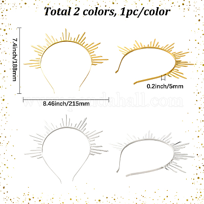 2 шт. 2-х цветные литые резинки для волос OHAR-CY0001-04-1