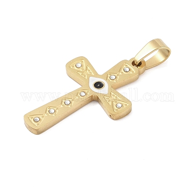 Ионное покрытие (ip) 304 нержавеющая сталь эмаль стразы подвески STAS-Q325-05C-G-1