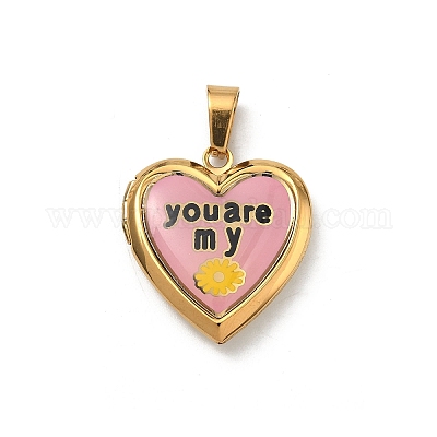 Подвески-медальоны из нержавеющей стали 304&nbsp;STAS-H255-02G-16-1