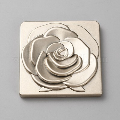 Квадратный с розовыми пластиковыми складными зеркалами&nbsp;FIND-WH0152-385C-1