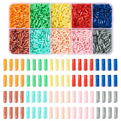 80 г двухцветные стеклянные бусины-сверкающие SEED-TA0001-47-1