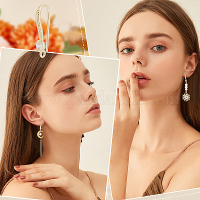 40 шт латунные серьги крючки KK-BBC0004-47-1