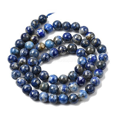 Natürlicher Lapislazuli Perlenstränge&nbsp;G-G344-A09-6mm-1