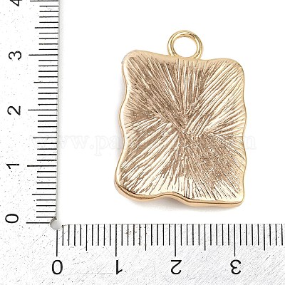 Латунная эмаль и натуральный жемчуг прямоугольник с подвесками-цветами KK-K351-51G-01-1