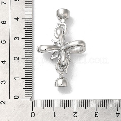 Стойка покрытие латунь проложить прозрачный кубический цирконий застегнуть застежки KK-E084-11P-1