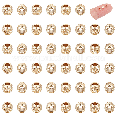 60 шт. 201 бусины из нержавеющей стали STAS-UN0056-02-1