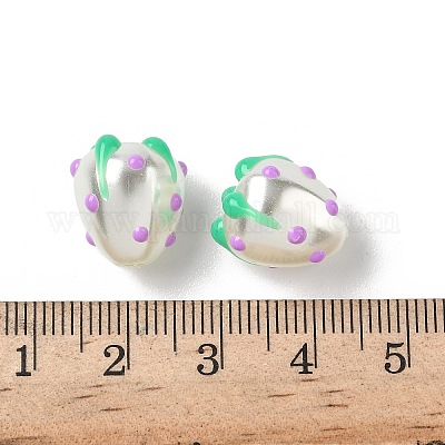 Запекаемые стеклянные бусины LAMP-Z014-02G-1