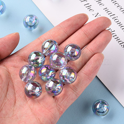 Прозрачные акриловые бусины MACR-S370-B16mm-749-1