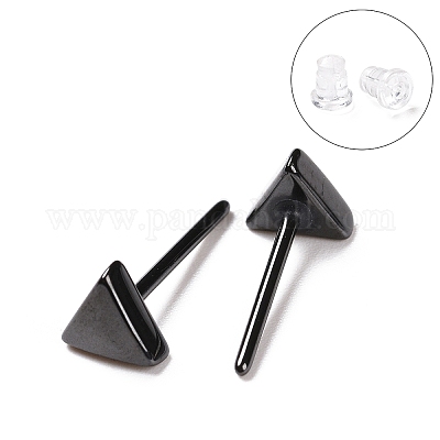 Гипоаллергенные серьги-гвоздики из биокерамики с цирконием и керамикой EJEW-Z023-09C-1