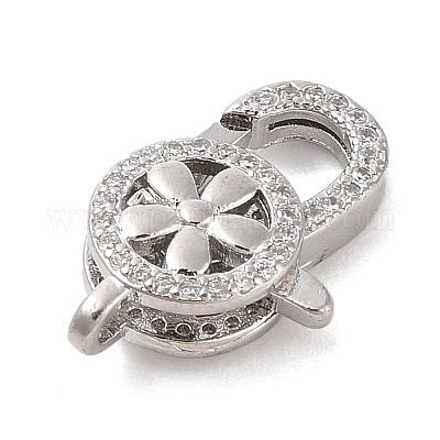 Латунный микро pave прозрачный кубический цирконий лобстер KK-S388-23P-1