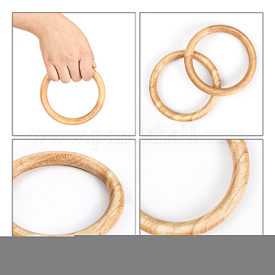 Wooden Rings for Macrame or Bag Handles Ø11,2 cm