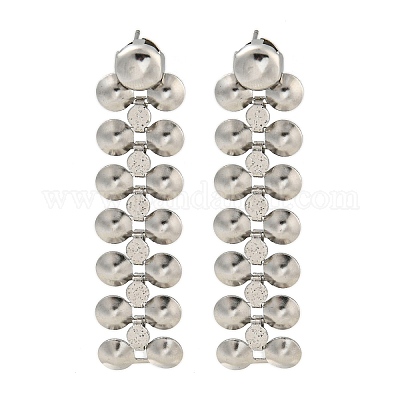 Серьги-гвоздики из нержавеющей стали 304 EJEW-S229-12P-1