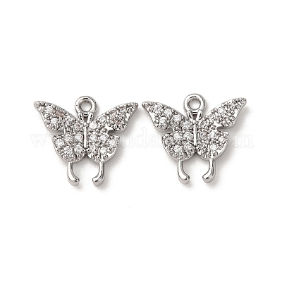 Латунные микро проложить кубического циркония подвески ZIRC-L105-13P-1