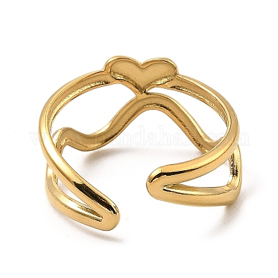 Кольца-манжеты из нержавеющей стали 304 RJEW-Z018-21G-1