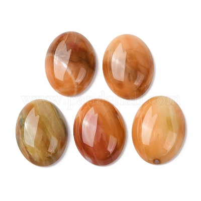 天然のマルチカラー瑪瑙カボション  オーバル  20~20.8x15~15.5x5.8~6.5mm&nbsp;G-B080-01A-16A-1