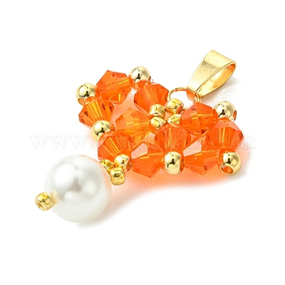 Бусины из ракушек и жемчуга стеклянные подвески PALLOY-MZ00432-05-1