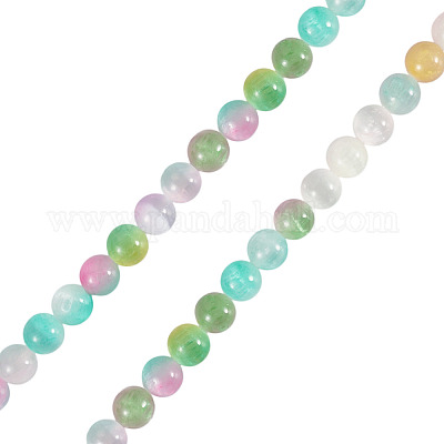 1 нить бусины из натурального селенита&nbsp;G-TA0002-87A-1