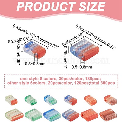 300шт 12 стеклянных бисера с 2 отверстиями SEED-AR0001-35-1