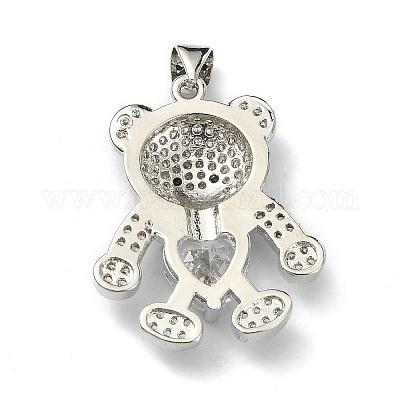 Латунные микро проложить кубического циркония подвески ZIRC-F137-01P-1