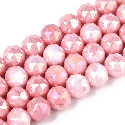 Антикоррозийные гальванические стеклянные бусины GLAA-N010-10mm-04-1