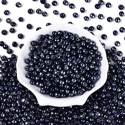 Непрозрачные цветные стеклянные бусины SEED-N007-34K-1