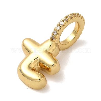 Латунные микро проложить кубического циркония подвески KK-K345-13T-G-1