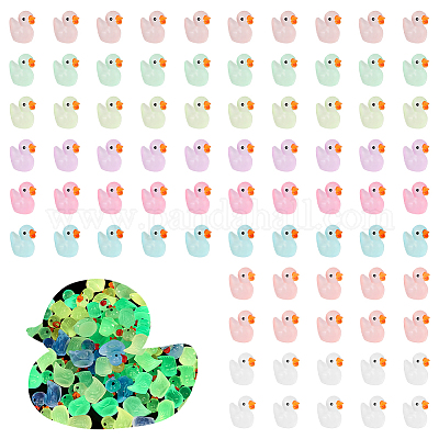 80шт 8-цветный светящийся пластиковый дисплей DJEW-PH0001-24-1