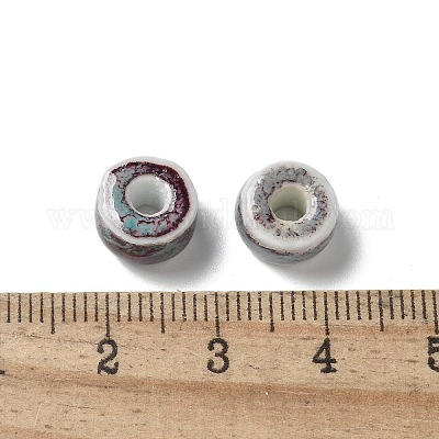 Фарфоровые бусины ручной работы PORC-L080-C16-1