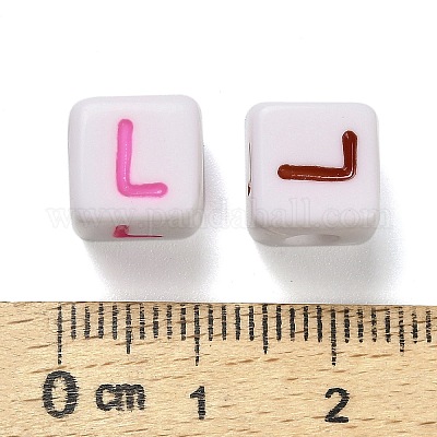 Непрозрачные акриловые бусины OACR-I022-01L-1