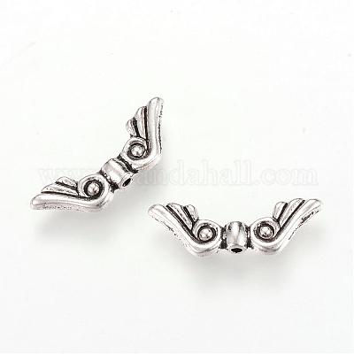 Сплавочные овальные бусины тибетского стиля  TIBEB-Q067-27AS-RS-1