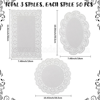 150 шт. 3 вида бумажных жиронепроницаемых оберточных салфеток AJEW-CN0004-31-1