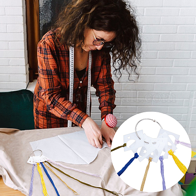 50 шт. квадратный акриловый органайзер для ниток для вышивки&nbsp;DIY-OC0012-63-1