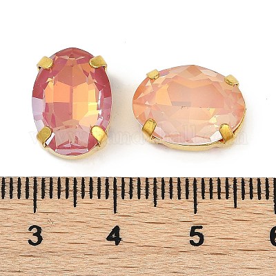 Латунные стеклянные стразы пришивные стразы RGLA-B004-13B-G-1